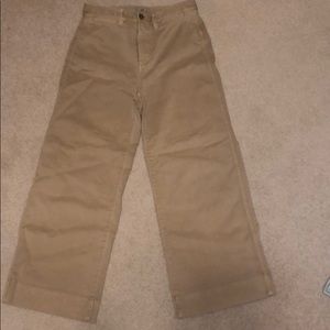 Gap High Rise Wide-Leg Crop Chinos NWOT